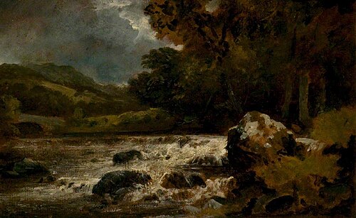 Banks of the Greta, Keswick, Cumberland, 1818, George Howland Beaumont