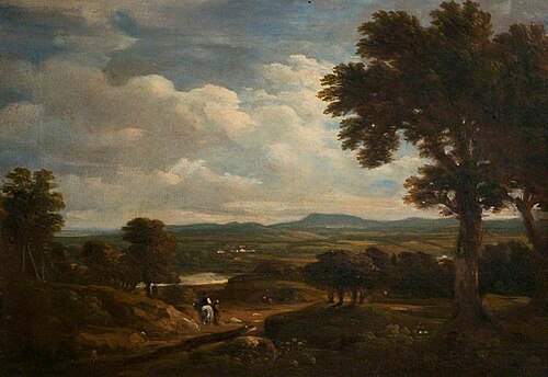 View near Coleorton, Leicestershire, 1823, George Howland Beaumont
