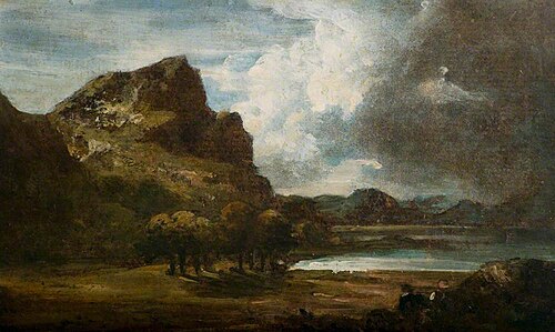 Mountain, Trees and a Lake, , George Howland Beaumont