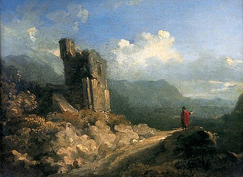 Landscape with Ruined Tower, 1800, George Howland Beaumont