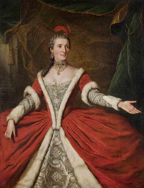 Mademoiselle Dumesnil dans le rôle d'Agrippine dans Britannicus de Racine, 1754, Donat Nonnotte