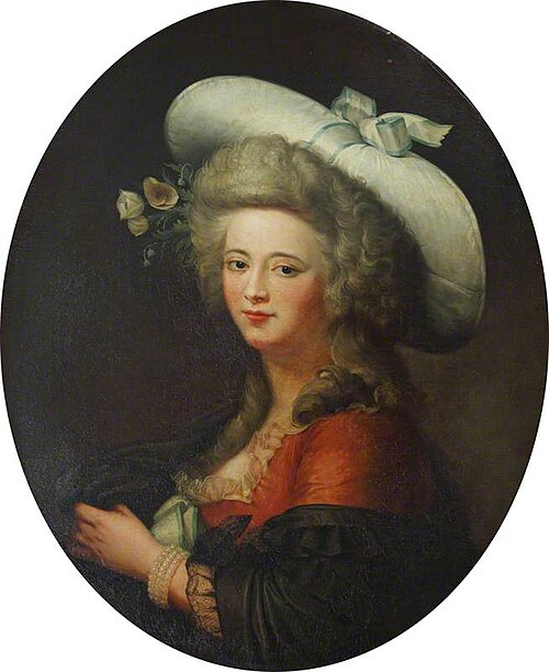 An Unknown Lady in a Hat, 1785, Marianne Loir