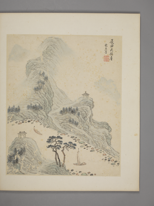 宋懋晋江南名胜图册, , Song Maojin