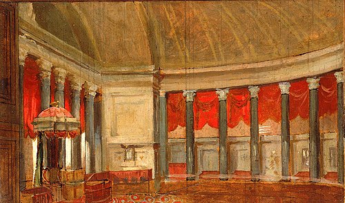 Study for the Old House of Representatives, 1821, Samuel Morse