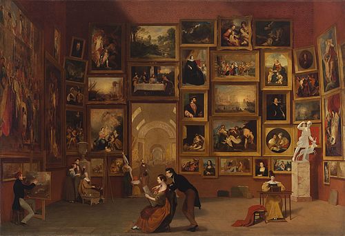 Galerie du Louvre, 1833, Samuel Morse