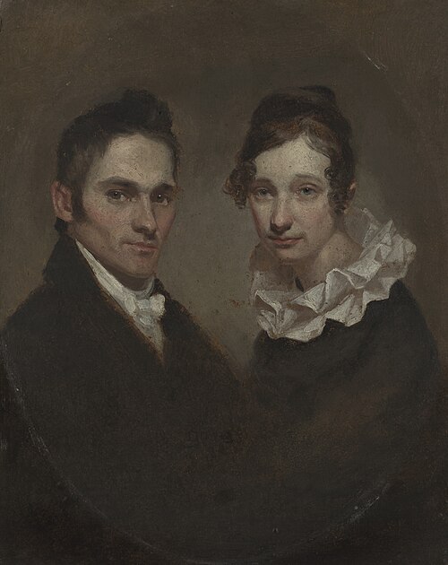 Reverend (1789-1869) and Mrs. Hiram Bingham (Sybil Mosely, d. 1848), 1819, Samuel Morse