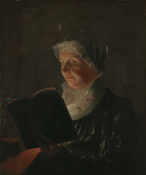 By Candlelight (Mrs. Jedidiah Morse [Elizabeth Ann Breese]) (1766-1828), 1820, Samuel Morse