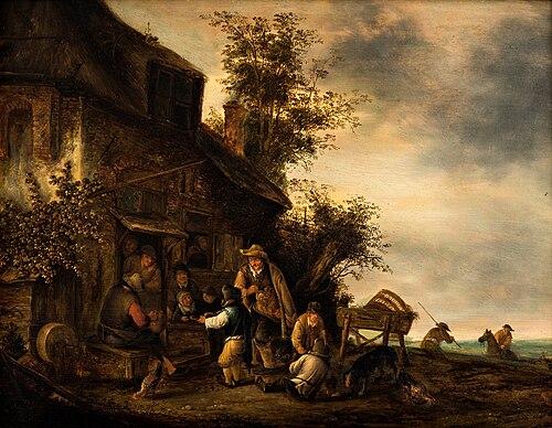 Musicians Outside the Tavern, 1600, Jan van Hens