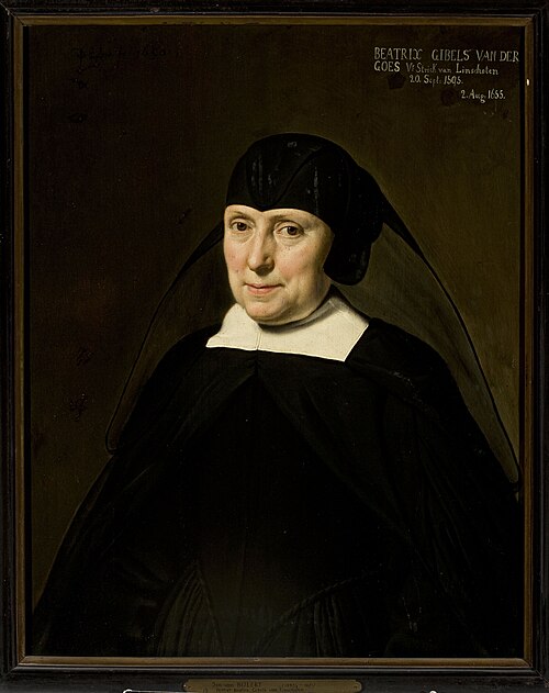 Portrait of Beatrix Gibels van Linschoten, 1650, Jan van Bijlert