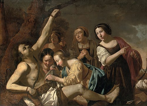 Saint Sebastian attended by Saint Irene, 1650, Jan van Bijlert