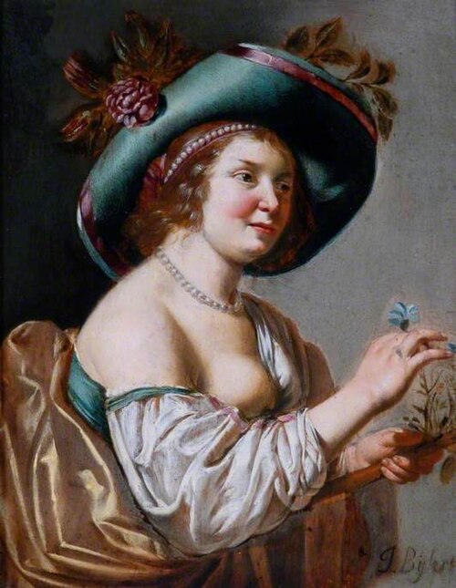 Woman Dressed as a Shepherdess, , Jan van Bijlert