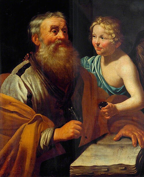 Saint Matthew and the Angel, , Jan van Bijlert