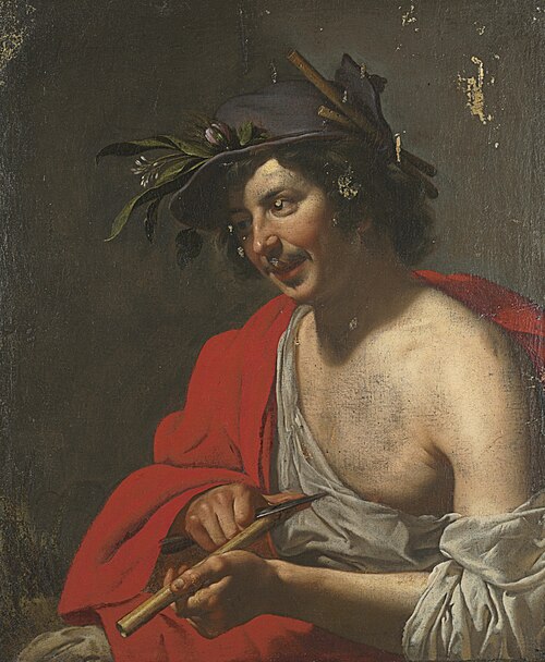Shepherd Trimming his Flute, 1635, Jan van Bijlert