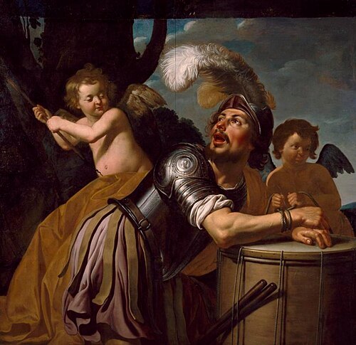 Mars Bound by Amoretti, 1650, Jan van Bijlert