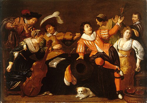 Merry Company, 1630, Jan van Bijlert