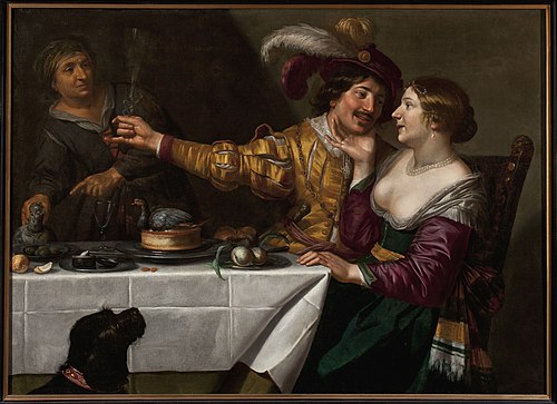 Chez l'entremetteuse., 1700, Jan van Bijlert
