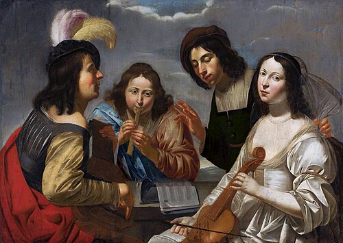 La musique., 1700, Jan van Bijlert