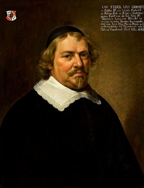 Portrait of Jan Strick van Linschoten, 1647, Jan van Bijlert
