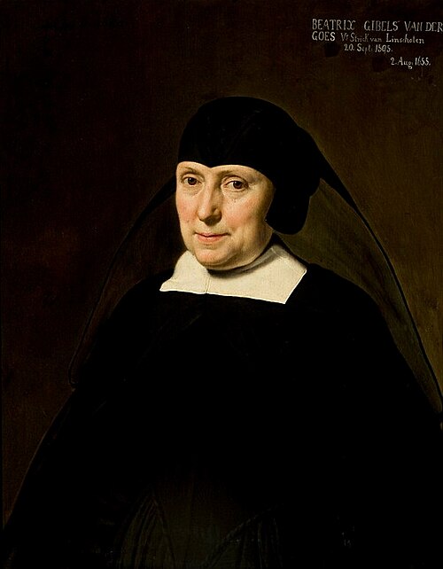 Portrait of Beatrix Gibels van Linschoten., 1650, Jan van Bijlert