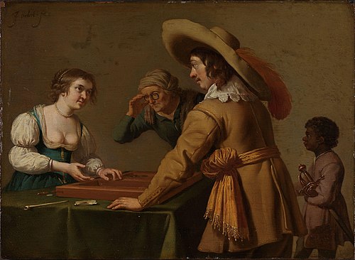 Dice Players, 1620, Jan van Bijlert