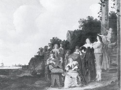 Family Group in a Landscape, 1634, Dirck Hals