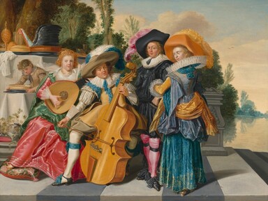 Merry Company on a Terrace, 1625, Dirck Hals