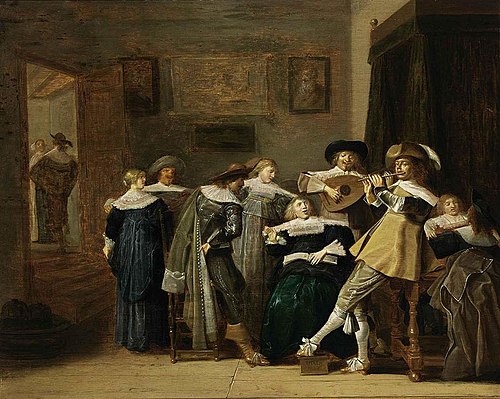 An Elegant Company Playing Music, 1637, Dirck Hals