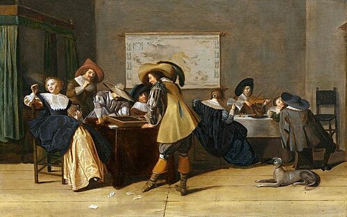 Les Joueurs de trictrac., 1630, Dirck Hals