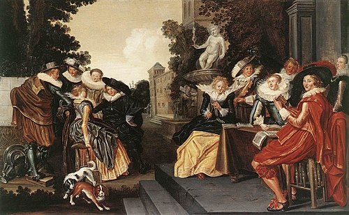 Musical Company on a Terrace, 1620, Dirck Hals
