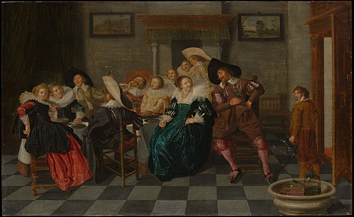 A Banquet, 1628, Dirck Hals