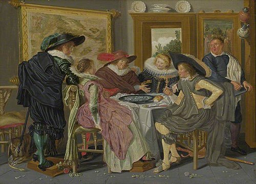 A Party at Table, 1626, Dirck Hals