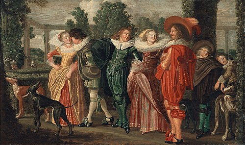 Spaziergang im Garten, 1632, Dirck Hals