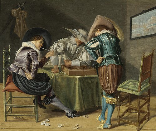 The Tric-Trac Players, 1626, Dirck Hals