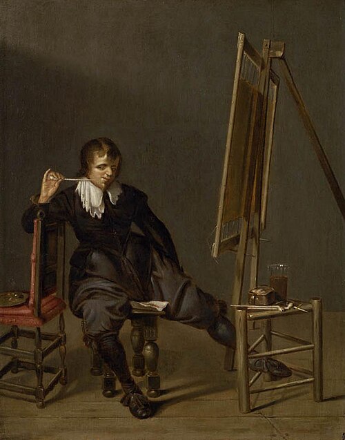 Le repos du peintre, 1650, Dirck Hals