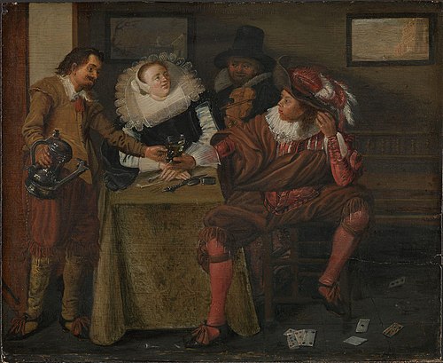 Gentlemen and a Lady, 1620, Dirck Hals