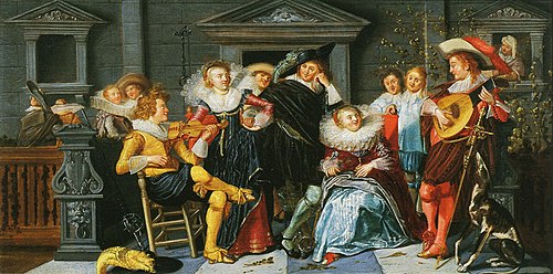 Merry Company on a Terrace, 1625, Dirck Hals