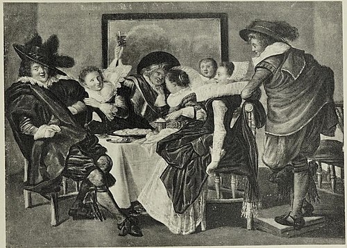 Elegant Company at a Table, 1625, Dirck Hals