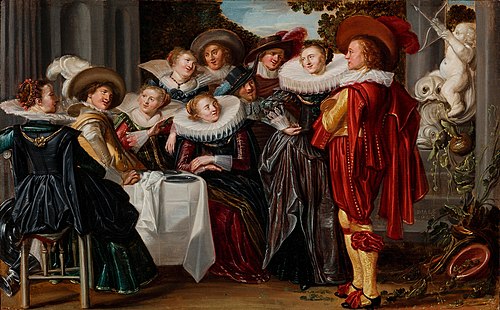Merry Company on a Terrace, 1623, Dirck Hals