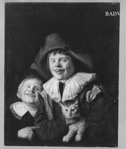 Enfants jouant avec un chat, 1635, Jan Miense Molenaer