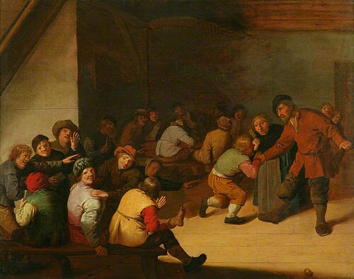 Interior with Peasants and School Children, , Jan Miense Molenaer