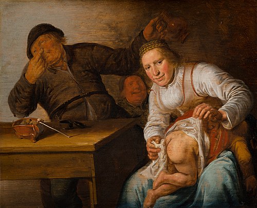 Les Cinq Sens : L'Odorat, 1637, Jan Miense Molenaer