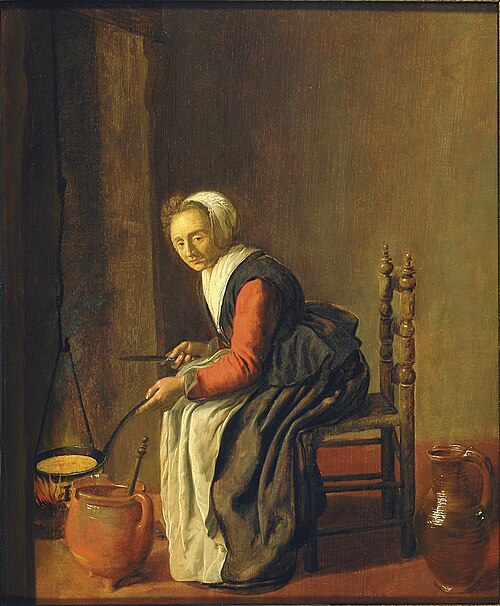 La Faiseuse de crêpes, 1645, Jan Miense Molenaer
