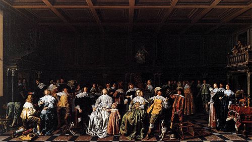 Marriage of Willem van Loon and Margaretha Bas, 1637, Jan Miense Molenaer
