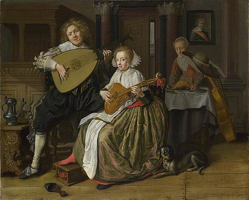 A Young Man and Woman making Music, 1631, Jan Miense Molenaer