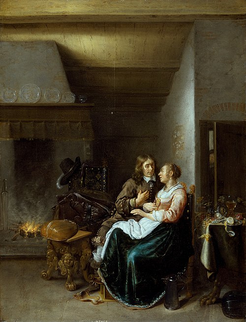A Couple in an Interior, 1652, Jan Miense Molenaer