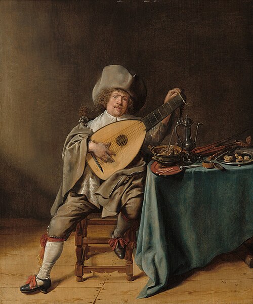 Self-Portrait as a Lute Player, 1637, Jan Miense Molenaer