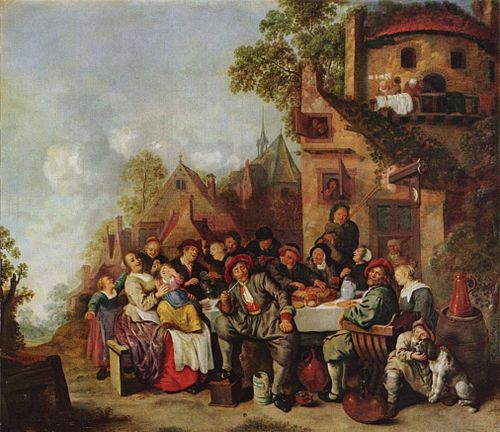 Tavern of the Crescent Moon, 1638, Jan Miense Molenaer