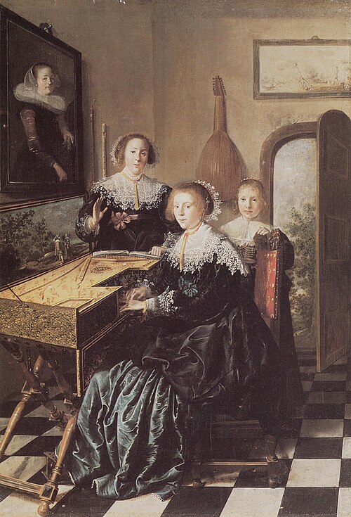 Three Women at a Virginal, 1634, Jan Miense Molenaer