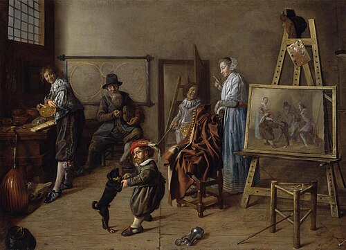 The Artist's Studio, 1631, Jan Miense Molenaer