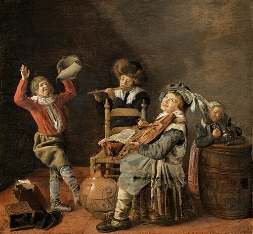 Les enfants faisant de la musique., 1630, Jan Miense Molenaer